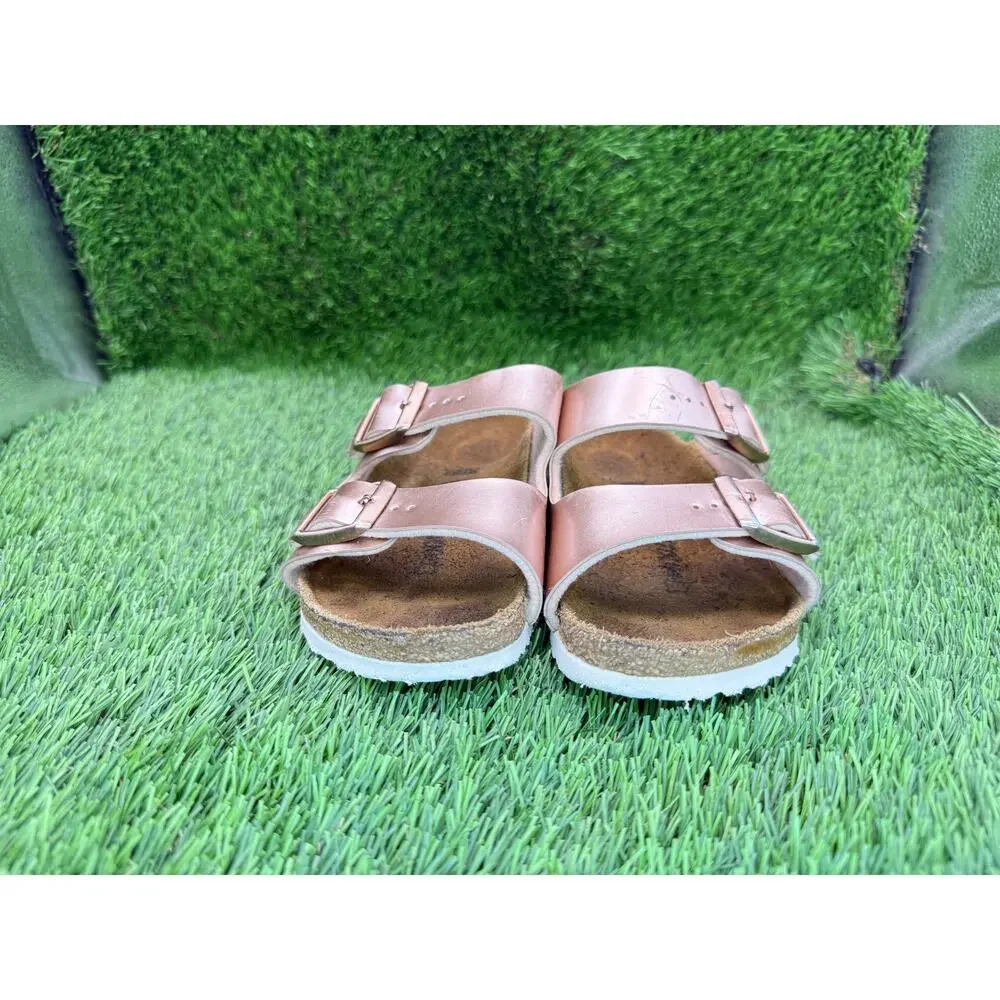 Birkenstock Arizona Slide Sandal Girls 10 Pink Synthetic Casual Slip-On Buckle